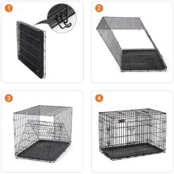 Flash Sale SONGMICS Cage 92,5 x 57,5 x 64 cm Noir