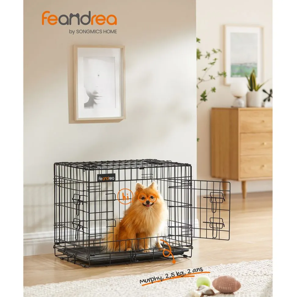 Outlet SONGMICS Cage pliable double porte