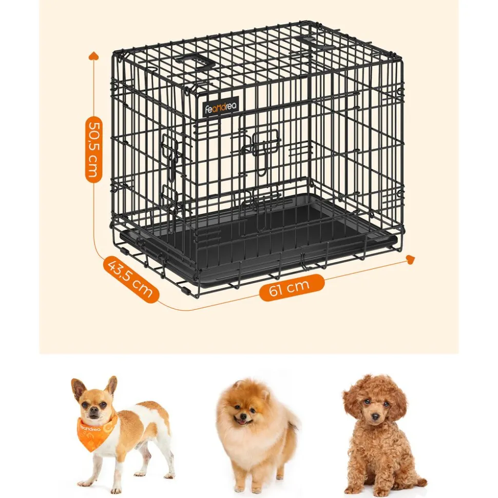 Outlet SONGMICS Cage pliable double porte