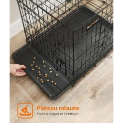 Outlet SONGMICS Cage pliable double porte