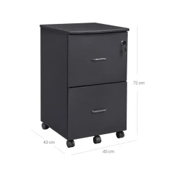 New SONGMICS Caisson ３ tiroirs blanc