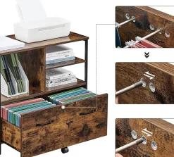 Cheap SONGMICS Caisson 3 tiroirs blanc