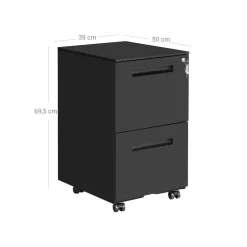 Cheap SONGMICS Caisson 2 tiroirs blanc