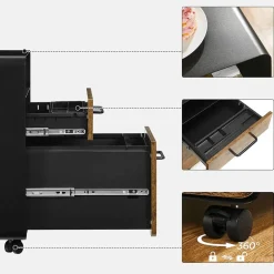 Online SONGMICS Caisson 2 tiroirs blanc