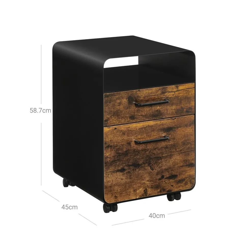 Online SONGMICS Caisson 2 tiroirs blanc