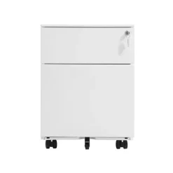 Best Sale SONGMICS Caisson 2 tiroirs bleu canard Blanc