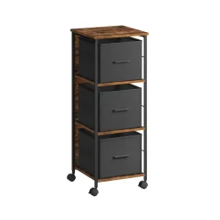 Fashion SONGMICS Caisson 2 tiroirs grège