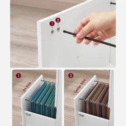 Best Sale SONGMICS Caisson 2 tiroirs industriel Noir