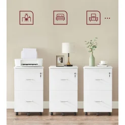 Best Sale SONGMICS Caisson 2 tiroirs industriel Noir