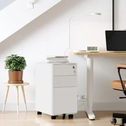 New SONGMICS Caisson 2 tiroirs noir mat