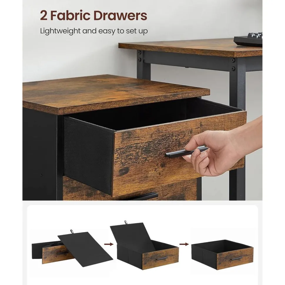 Best SONGMICS Caisson bureau industriel Noir