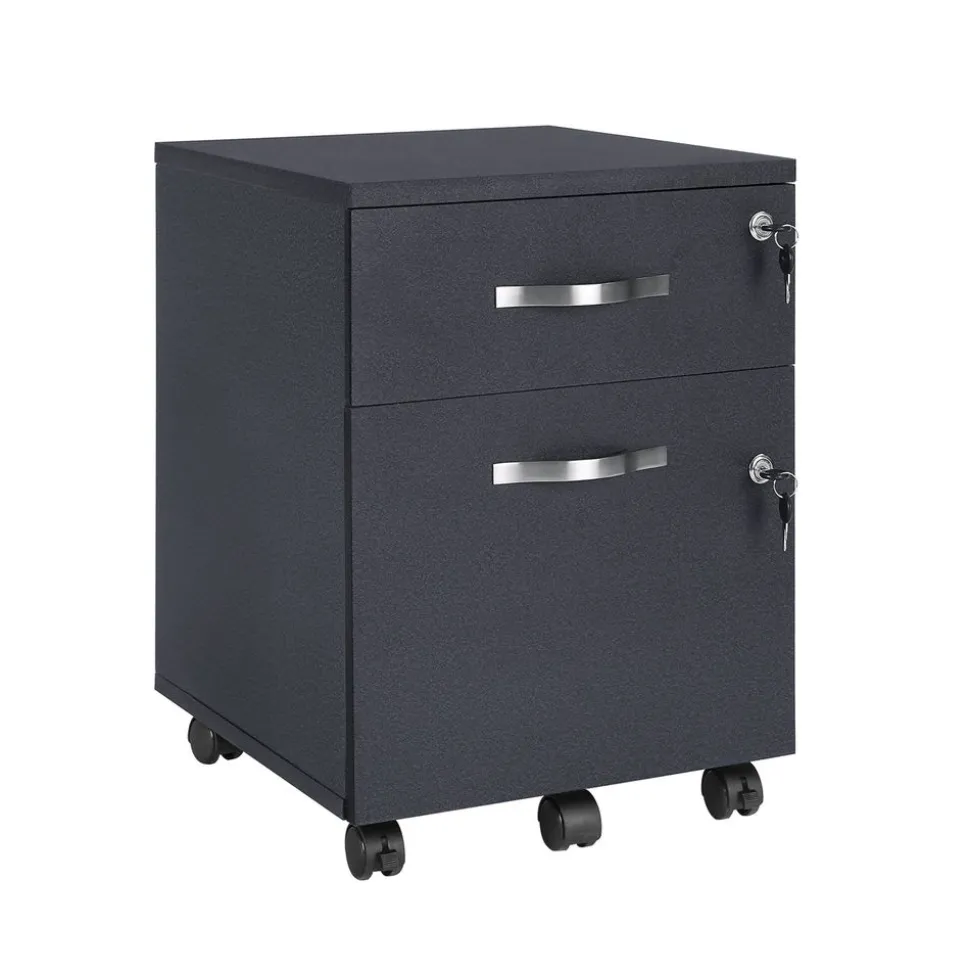 Hot SONGMICS Caisson bureau marron rustique