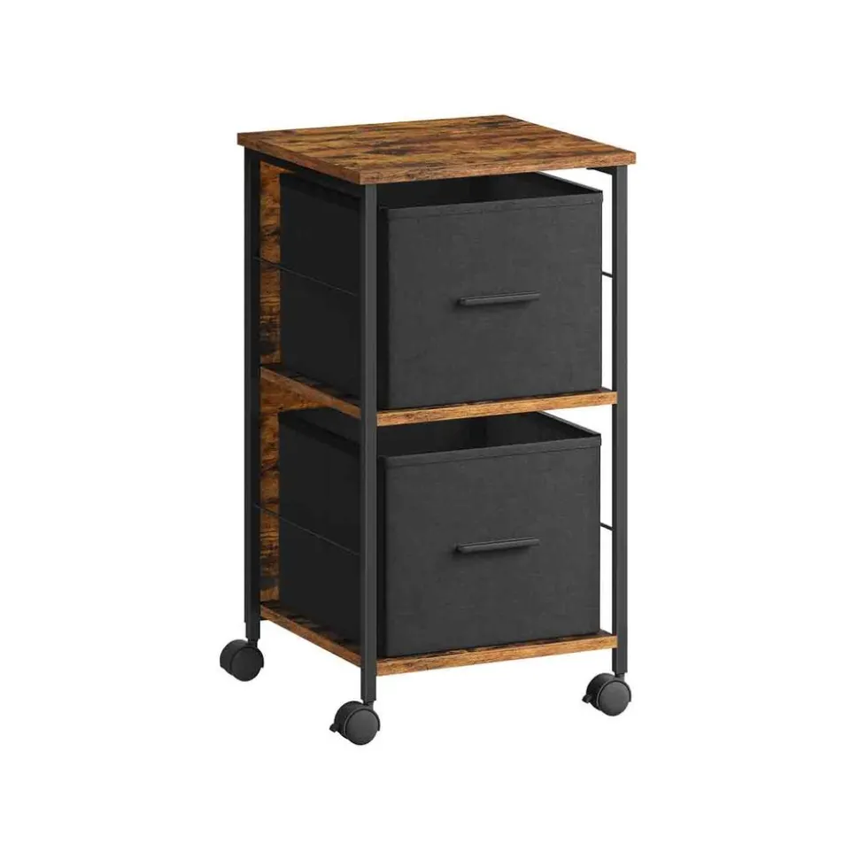 Fashion SONGMICS Caisson de bureau à 3 tiroirs verrouillables blanc nuage