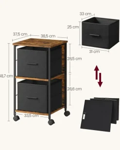 Fashion SONGMICS Caisson de bureau à 3 tiroirs verrouillables blanc nuage