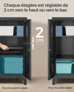 New SONGMICS Caisson de Bureau Metal