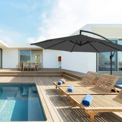 Discount SONGMICS Canisse 0,9 x 3 m gris foncé