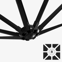 Discount SONGMICS Canisse 0,9 x 3 m gris foncé