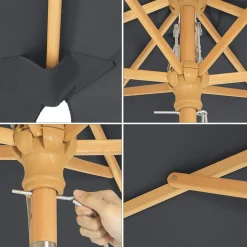 Best SONGMICS Canisse 1 x 4 m gris foncé