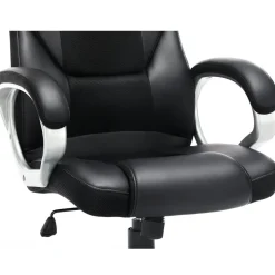 Cheap SONGMICS Chaise bureau matelassé Blanc