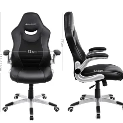 Online SONGMICS Chaise de bureau appui-tête Blanc