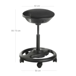 Cheap SONGMICS Chaise de bureau appui-tête noir