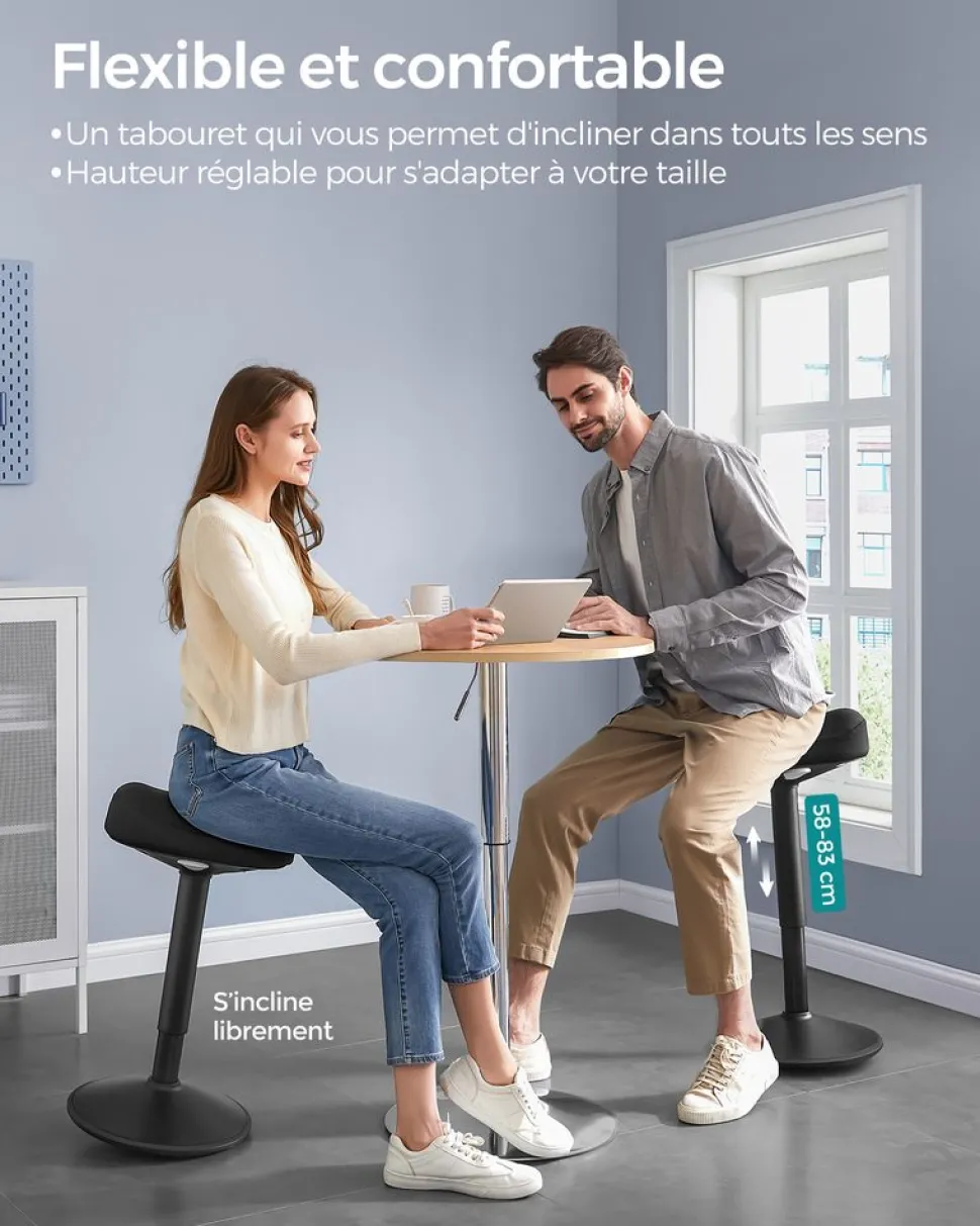 Outlet SONGMICS Chaise de bureau appui-tête maille Blanc