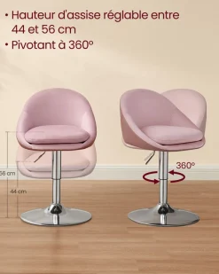 Clearance SONGMICS Chaise de bureau confort Noir