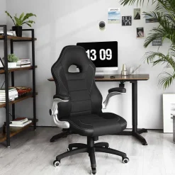 Discount SONGMICS Chaise de bureau de luxe Blanc