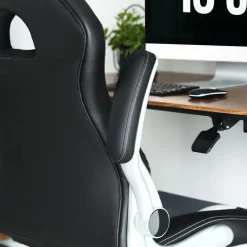 Discount SONGMICS Chaise de bureau de luxe Blanc