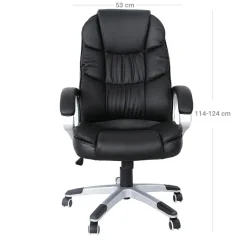 Discount SONGMICS Chaise de bureau ergonomique Blanc