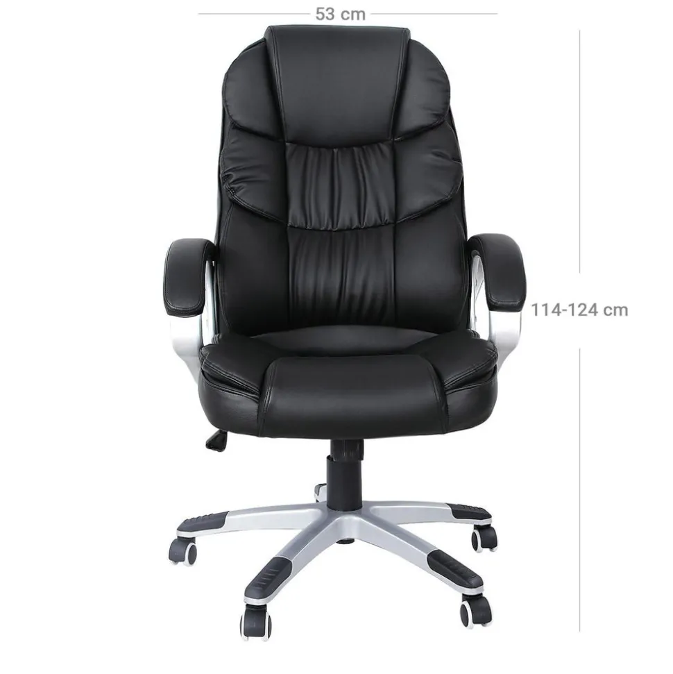 Discount SONGMICS Chaise de bureau ergonomique Blanc