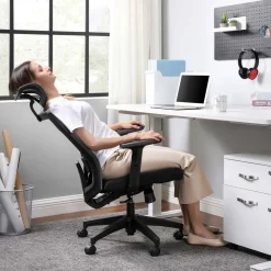 Flash Sale SONGMICS Chaise de bureau Noir