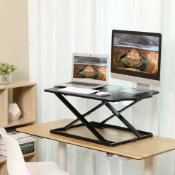 Cheap SONGMICS Chaise de bureau pivotante mécanisme à bascule marron caramel