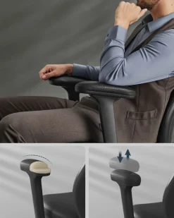 Hot SONGMICS Chaise de bureau pivotante tissu coton-lin rose bonbon