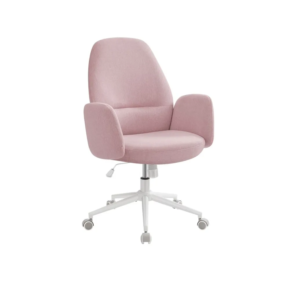 Fashion SONGMICS Chaise de bureau pivotante PU noir d'encre