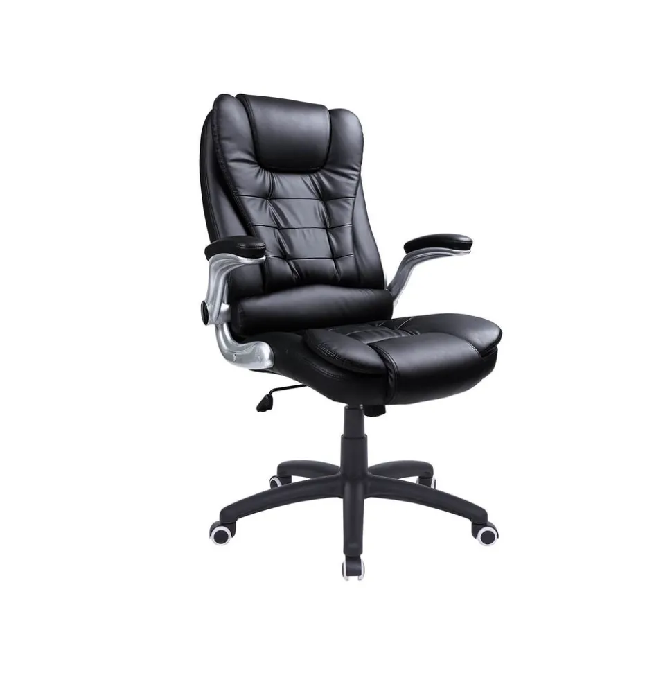 Hot SONGMICS Chaise de bureau PU Blanc