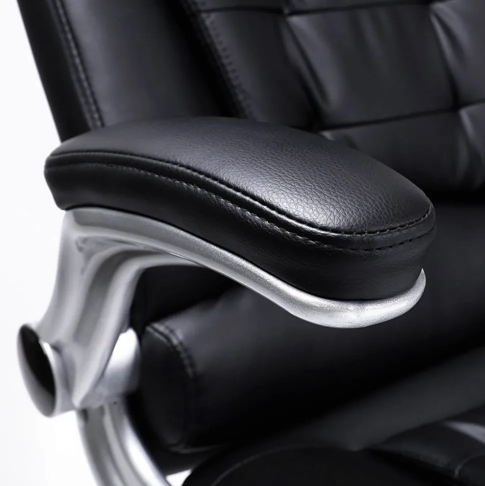 Hot SONGMICS Chaise de bureau PU Blanc