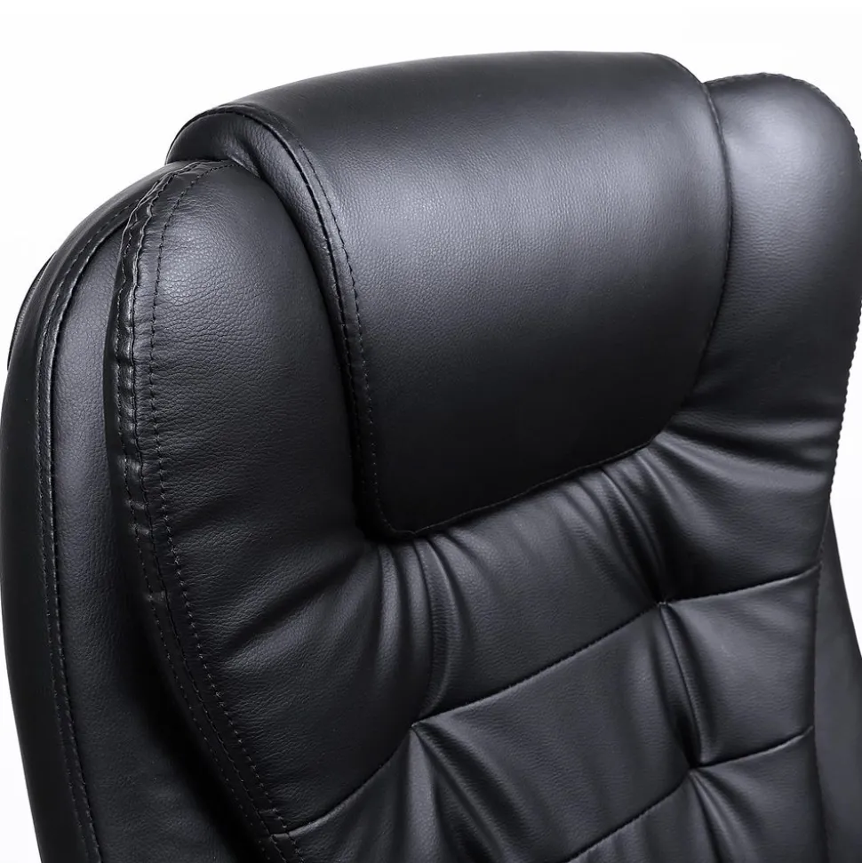 Hot SONGMICS Chaise de bureau PU Blanc