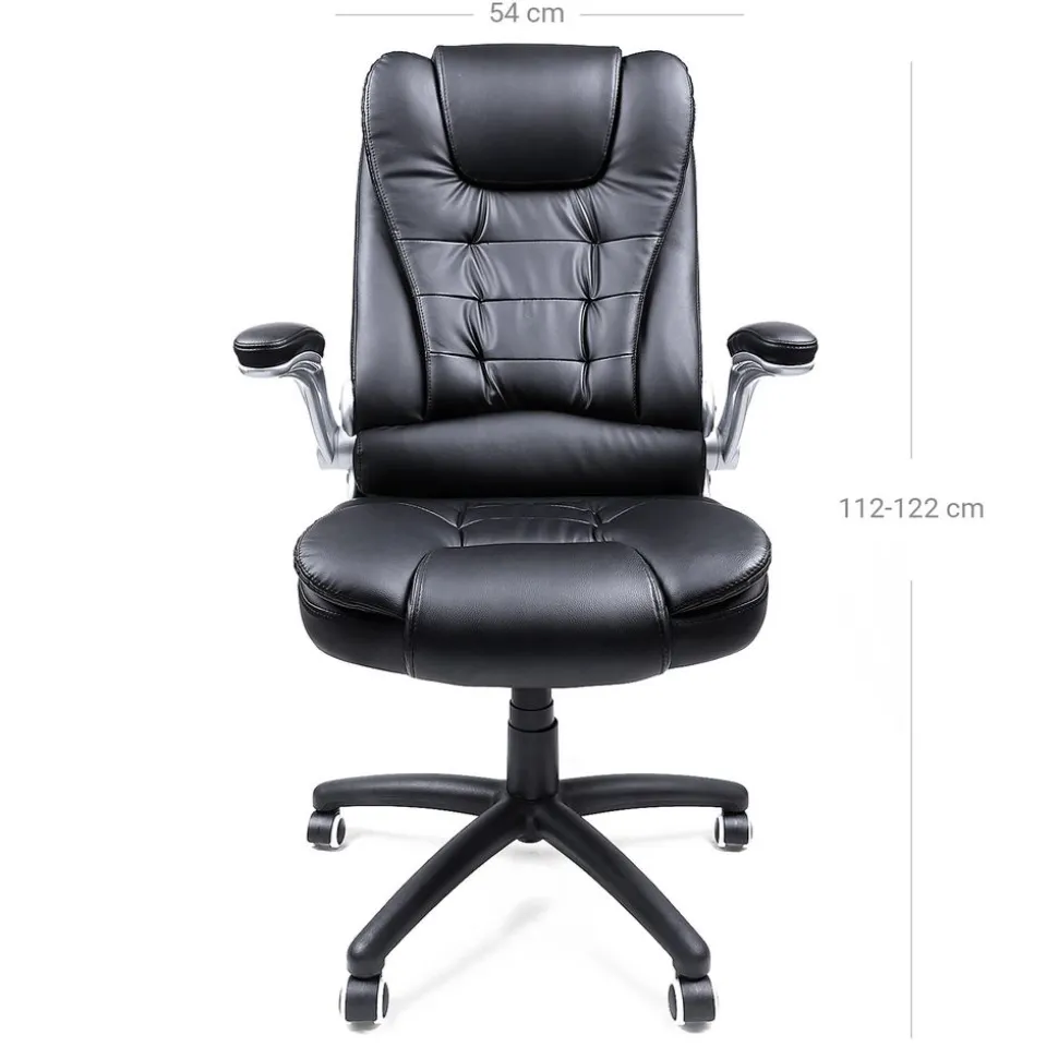 Hot SONGMICS Chaise de bureau PU Blanc