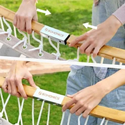 Outlet SONGMICS Chaise de plage portable bleu