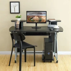 Store SONGMICS Chaise gaming sport bleu Noir