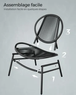 Best SONGMICS Chaise longue pliable grège