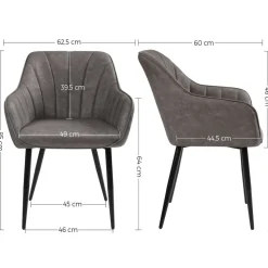 Fashion SONGMICS Chaise luxe PU