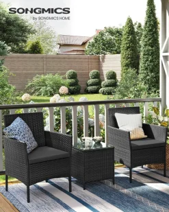 Clearance SONGMICS Chaise pliante gris