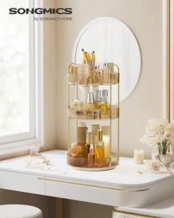 Flash Sale SONGMICS Chaise rembourrée de maquillage blanc mat et rose bonbon