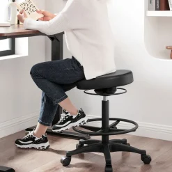 Outlet SONGMICS Chaise respirante noir