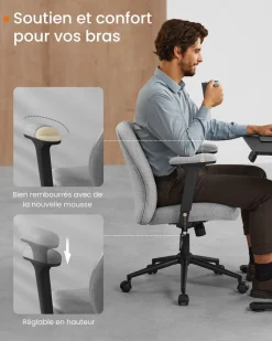 Online SONGMICS Chaise réglable avec dossier et socle rose bonbon