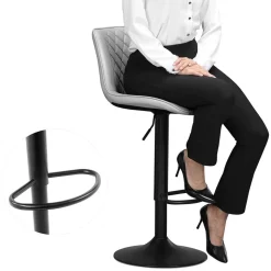 Shop SONGMICS Chaises Salle à manger gris