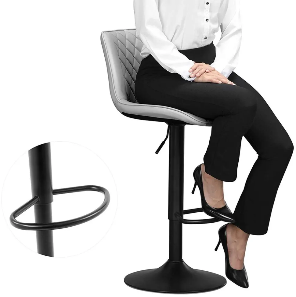 Shop SONGMICS Chaises Salle à manger gris