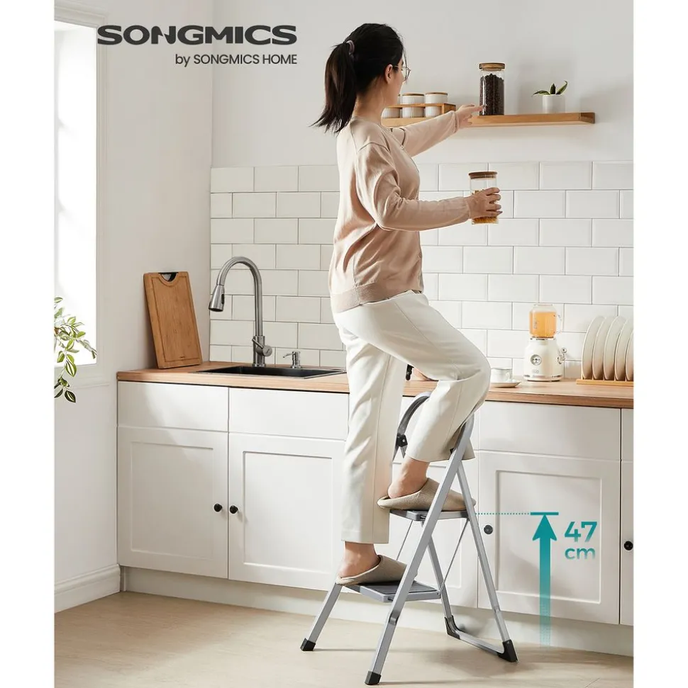 Outlet SONGMICS Chariot à 3 niveaux noir